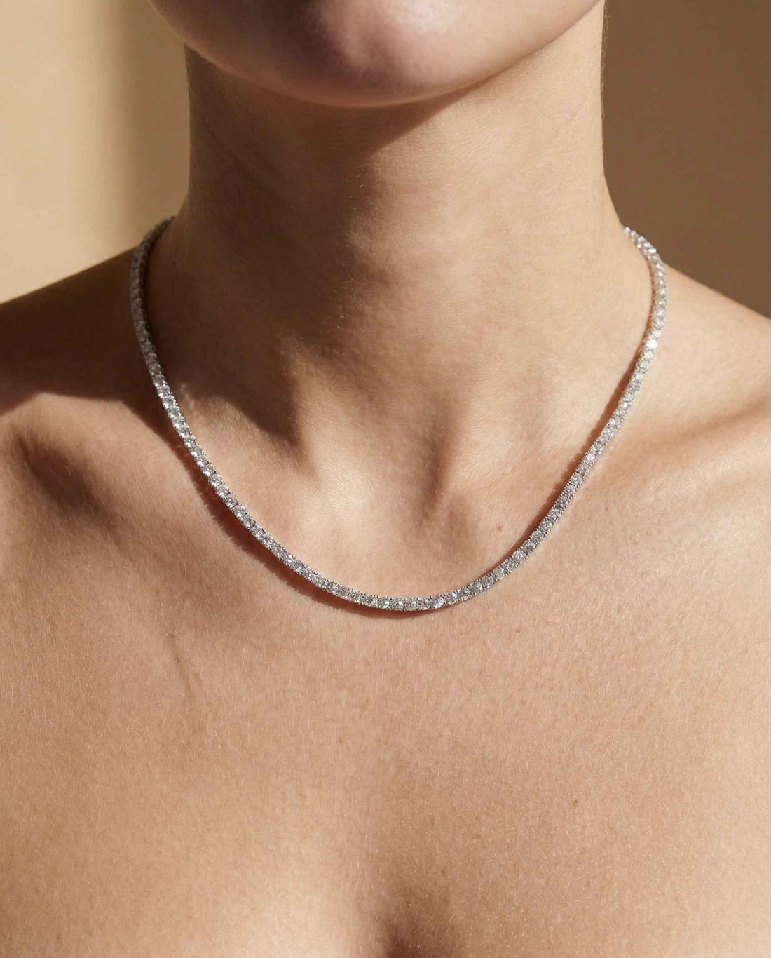 Lab Grown Diamond vs Moissanite Necklace