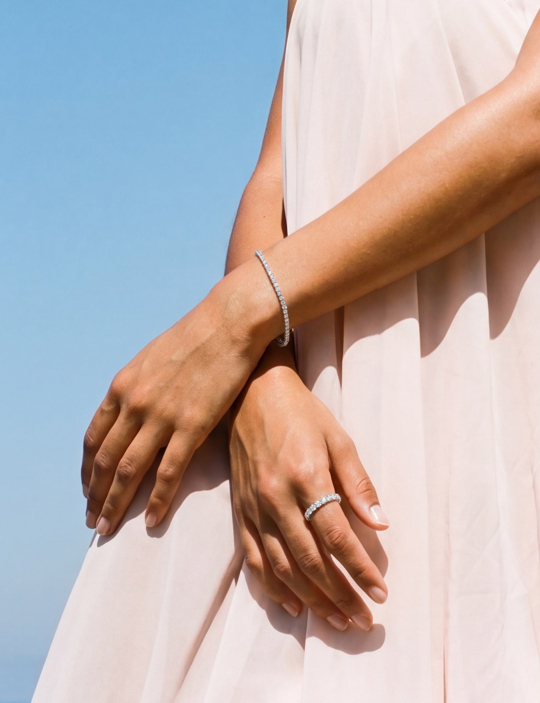 moissanite diamond tennis bracelet Australia
