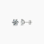Round-Cut Stud Earrings – Moissanite 0.5ct - Bellari