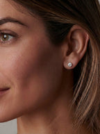 round cut stud earrings Bellari 