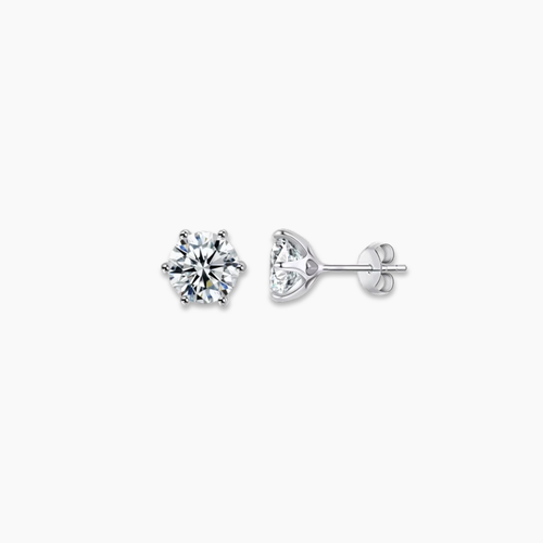 1ct stud earrings moissanite