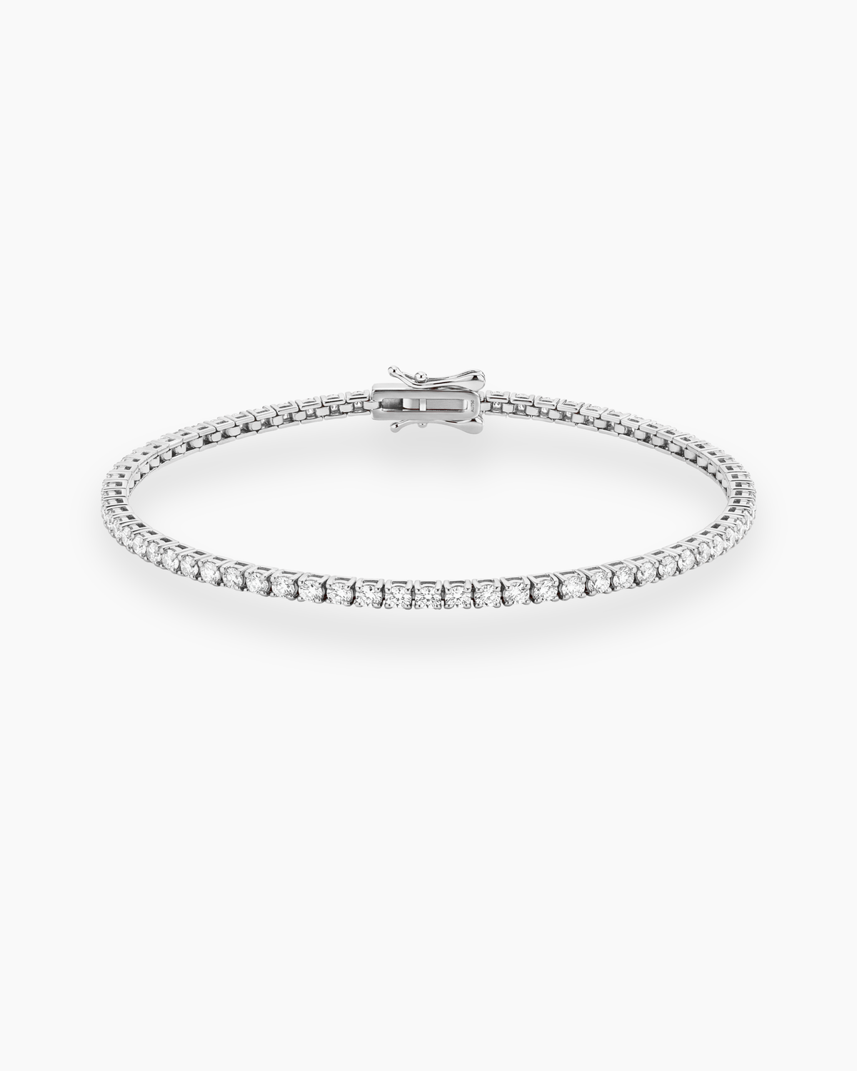 2ct ab grown diamond tennis bracelet 18k white gold