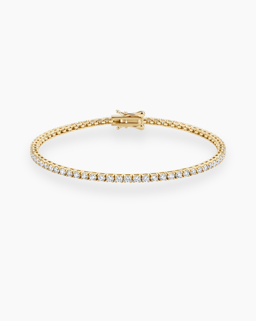 2ct ab grown diamond tennis bracelet 18k gold