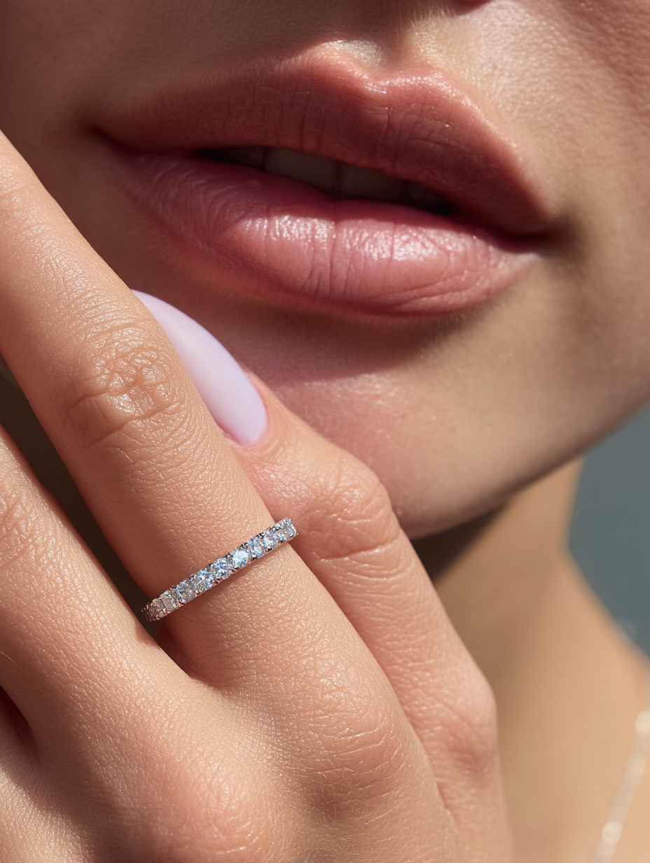 Eternity Band Full Pavé – Moissanite 2mm - Bellari