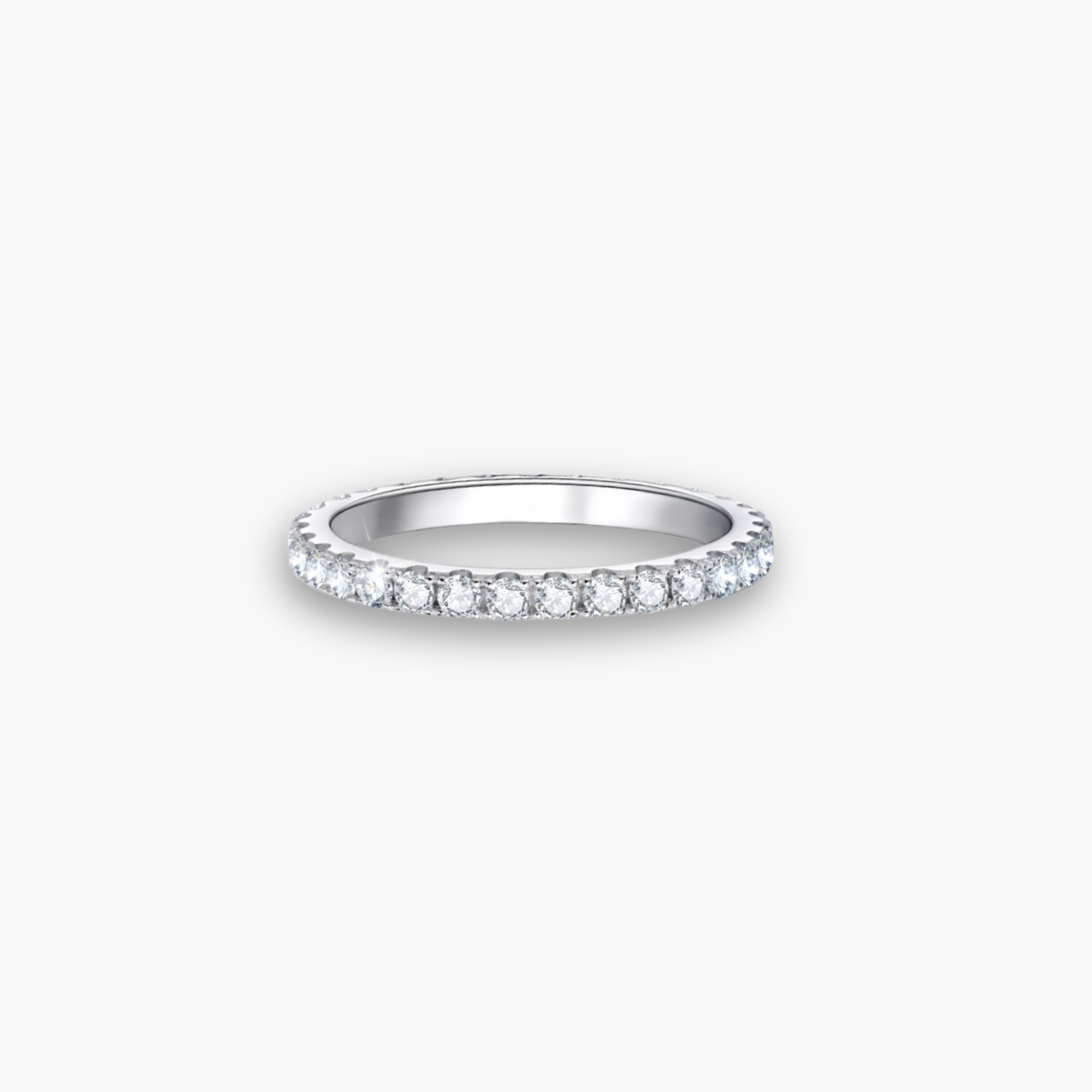 Eternity Band Full Pavé – Moissanite 2mm