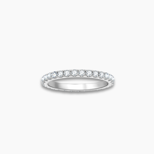 Moissanite Eternity Band Full Pavé 2mm