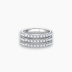 Moissanite Eternity Band Full Pavé 2mm