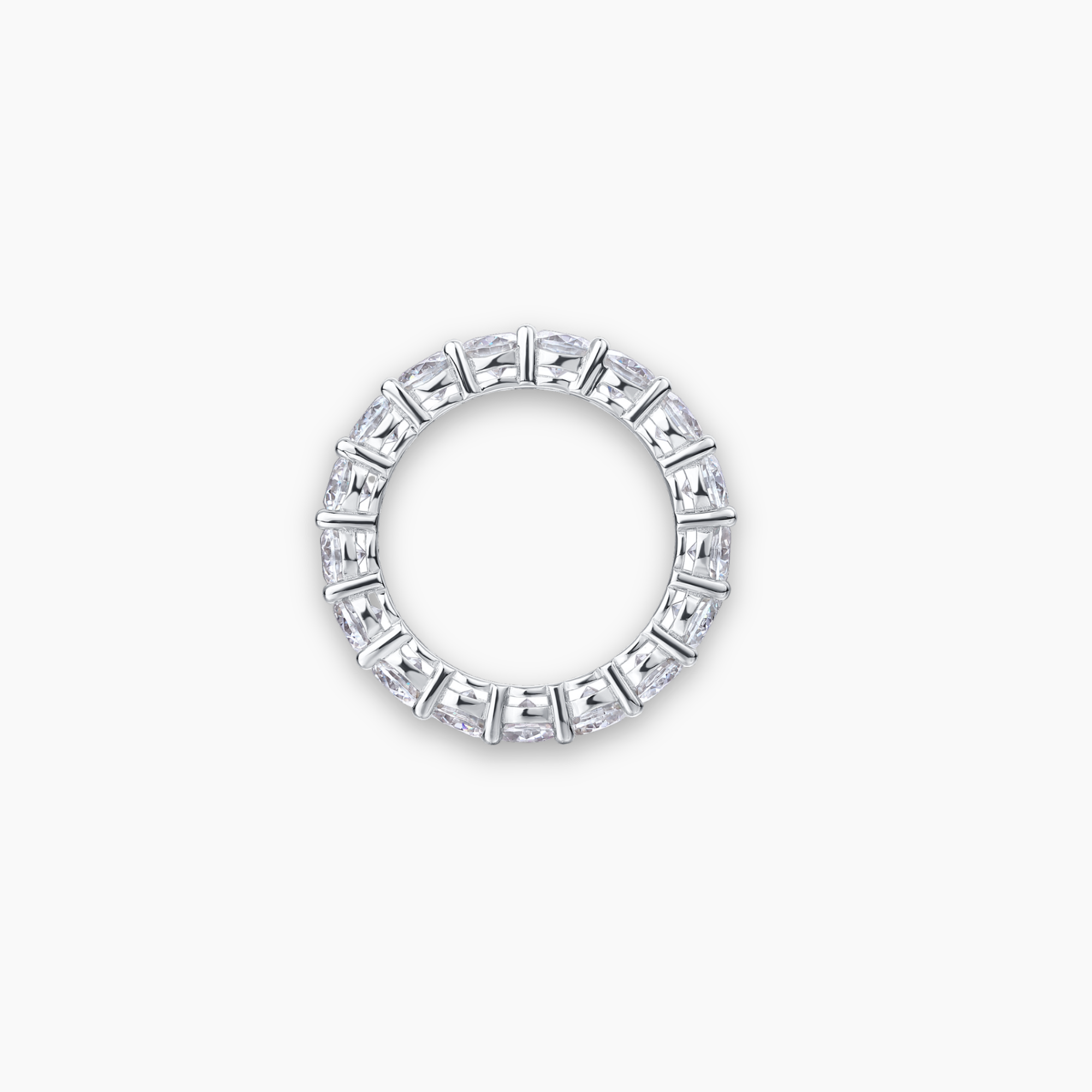 Moissanite Eternity Band Full Pavé 3mm