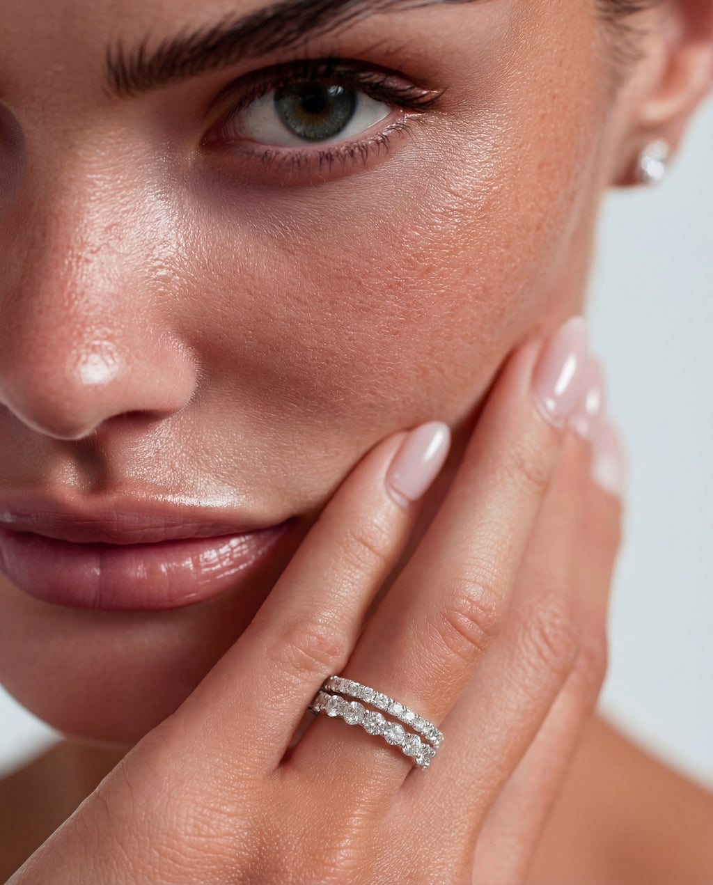 Eternity Band Full Pavé – Moissanite 3mm - Bellari