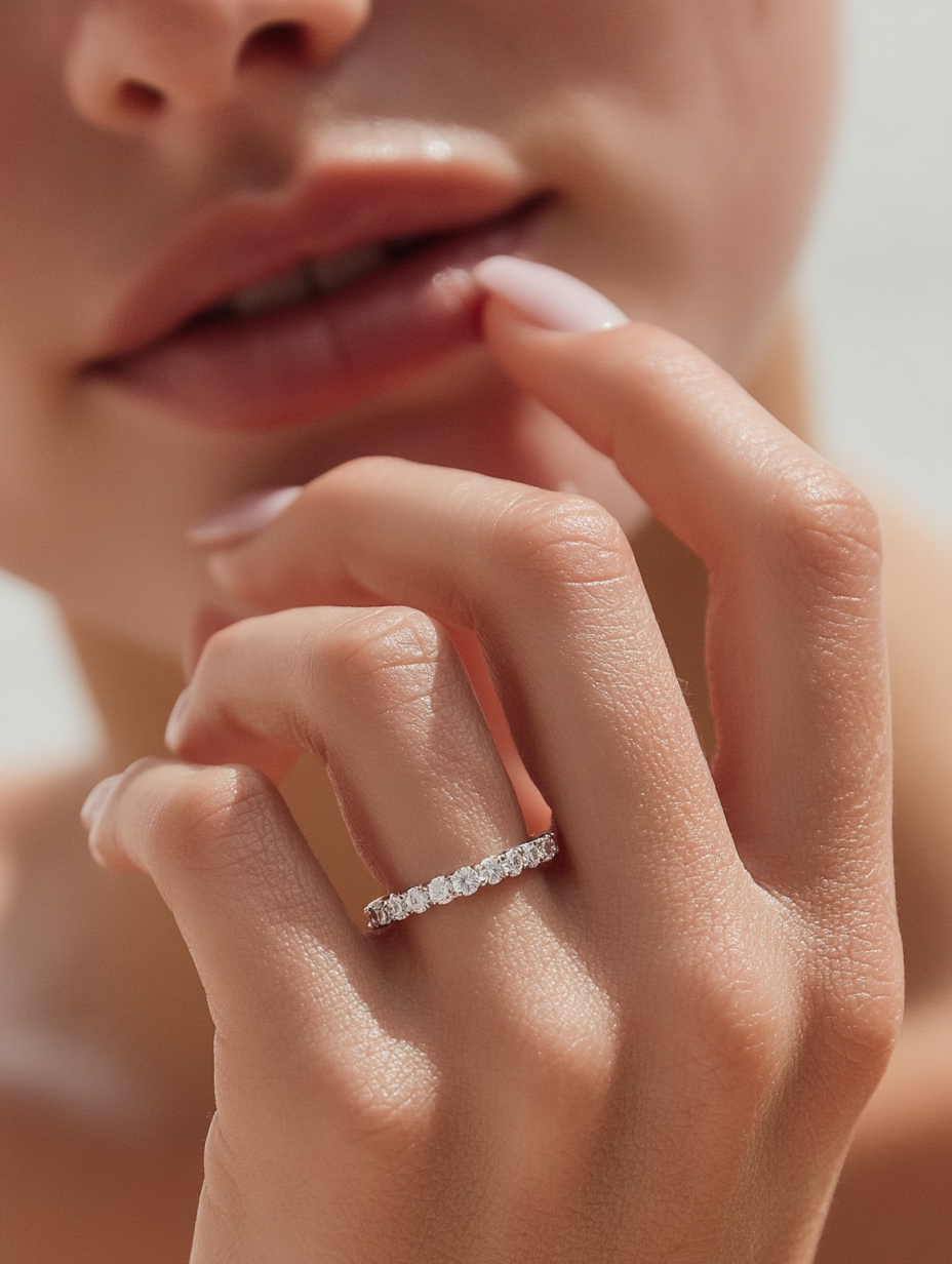 Eternity Band Full Pavé – Moissanite 3mm