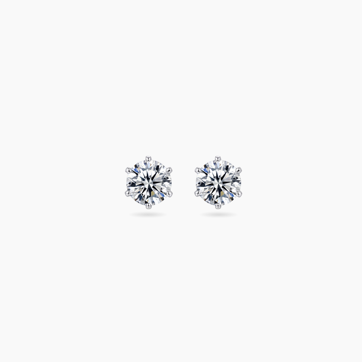 round cut stud earrings classic round cut Bellari Australia