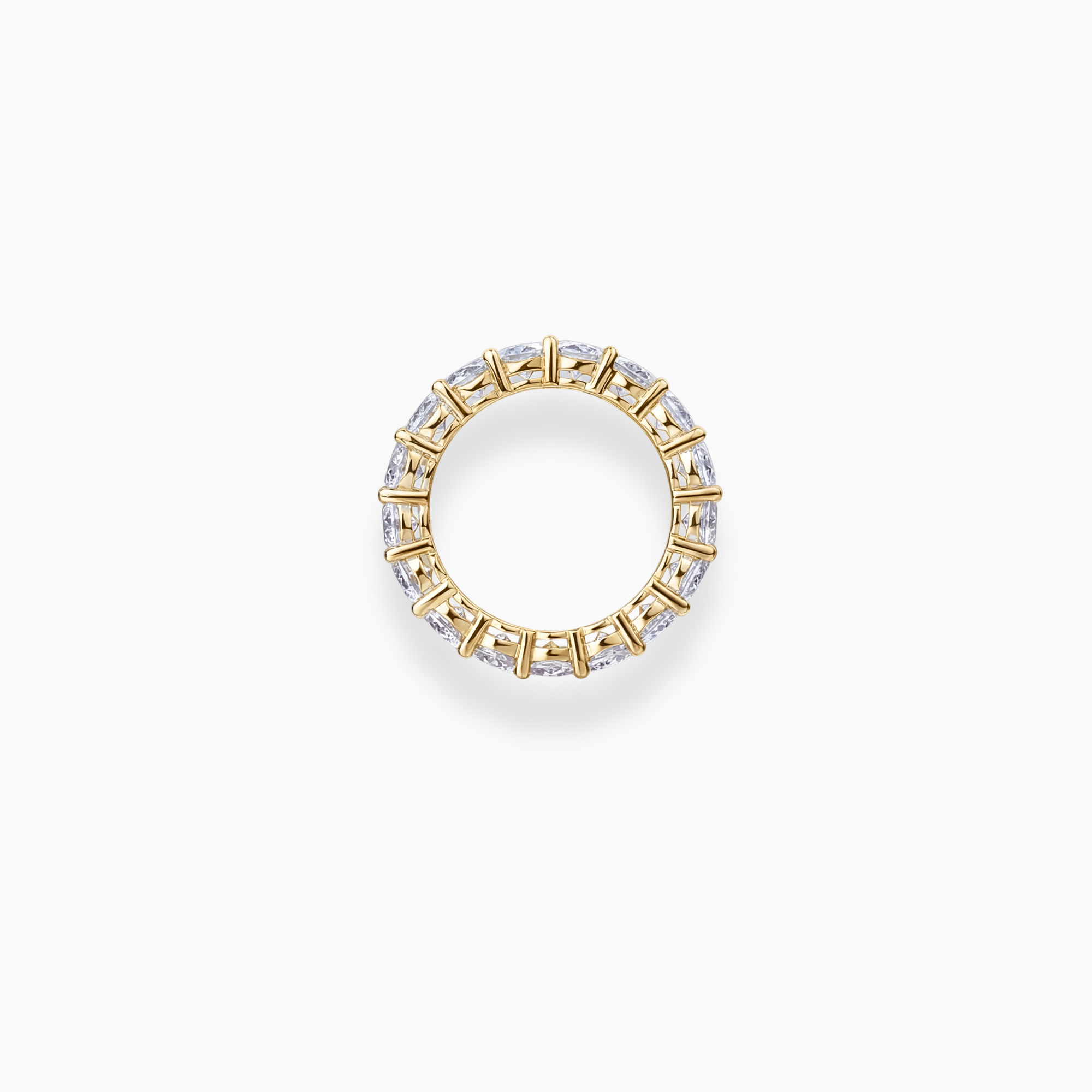 Eternity Band Full Pavé – Moissanite 3mm, 10K Solid Gold