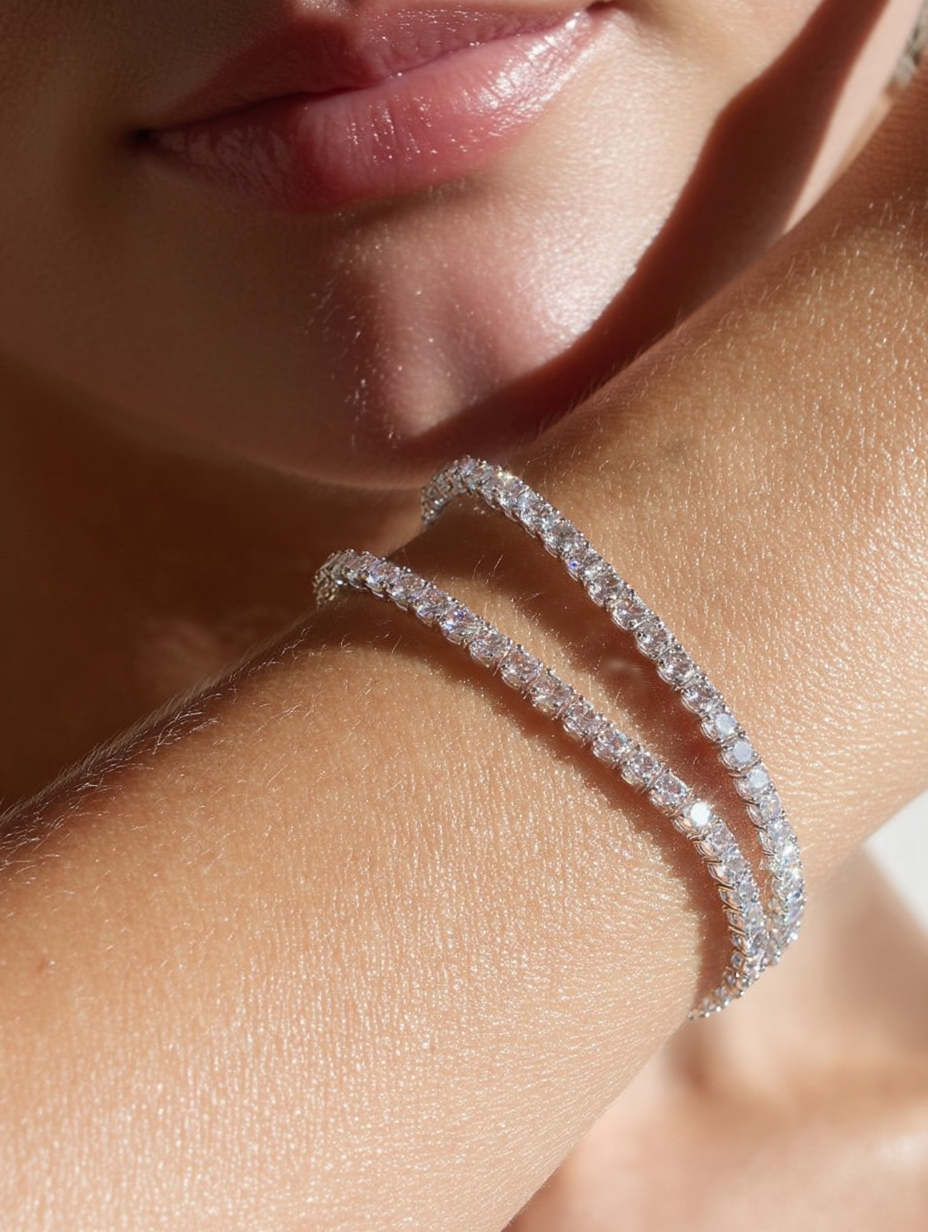 tennis bracelet moissanite australia