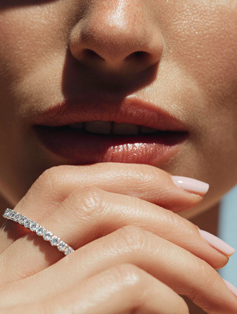bridal tennis necklace and bracelet set