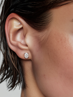 Oval-Cut Stud Earrings – Moissanite - Bellari