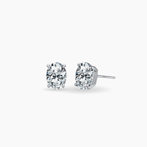 Bellari Oval Moissanite Stud Earrings oval moissanite stud earrings, 1ct moissanite earrings, D colour VVS1 earrings, moissanite earrings Australia, 925 sterling silver stud earrings, lab grown diamond alternative, moissanite daily earrings, Bellari moissanite studs
