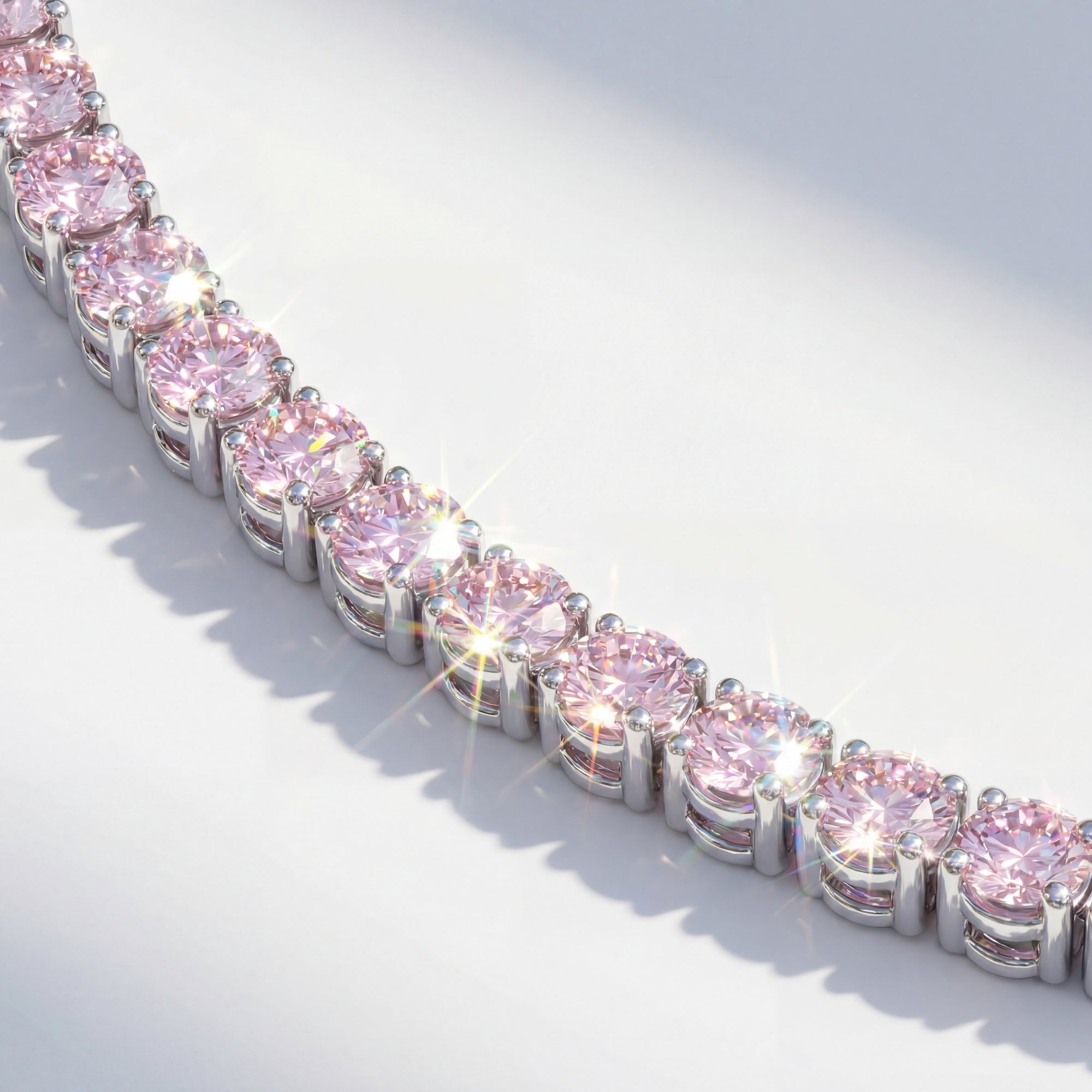 pink tennis bracelet moissanite tennis bracelet Australia