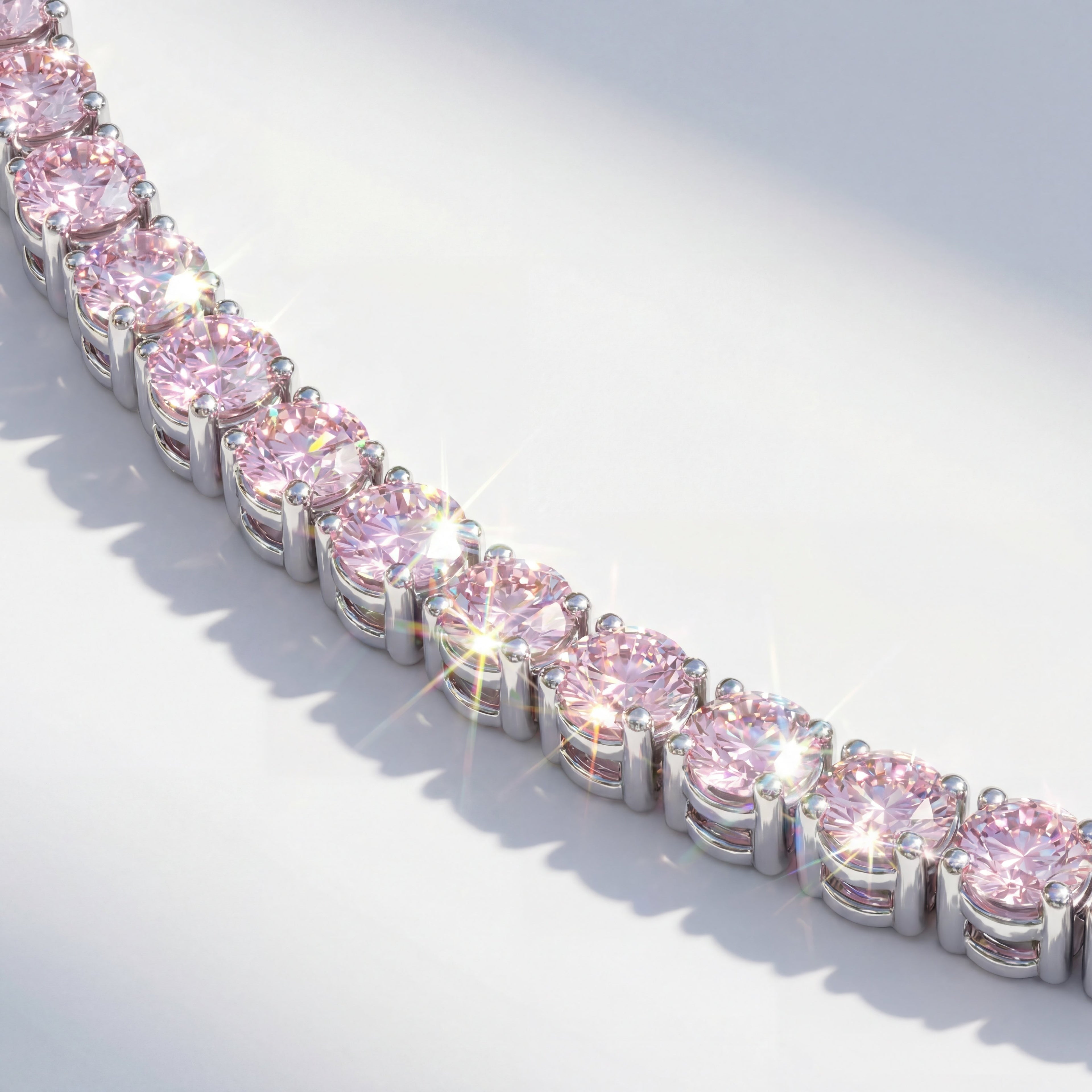 pink tennis bracelet moissanite tennis bracelet Australia