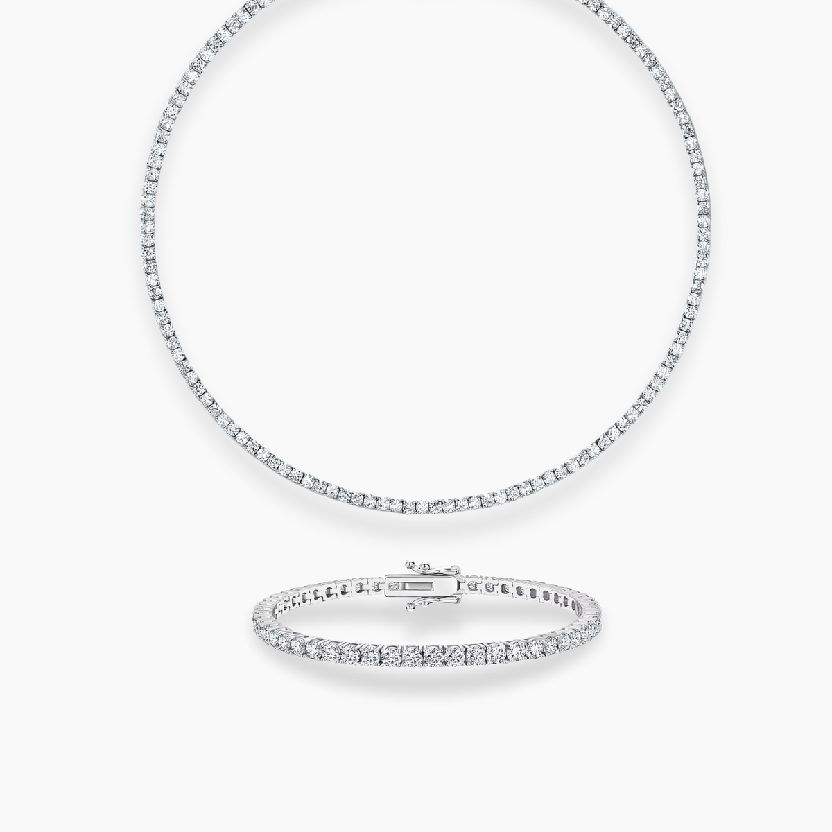 Tennis necklace Tennis bracelet set