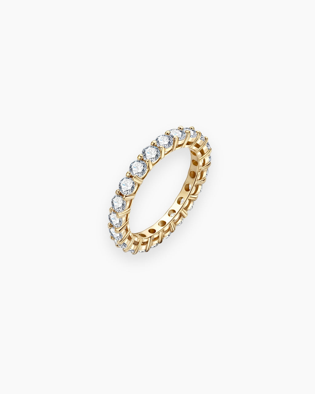 moissanite eternity band gold australia