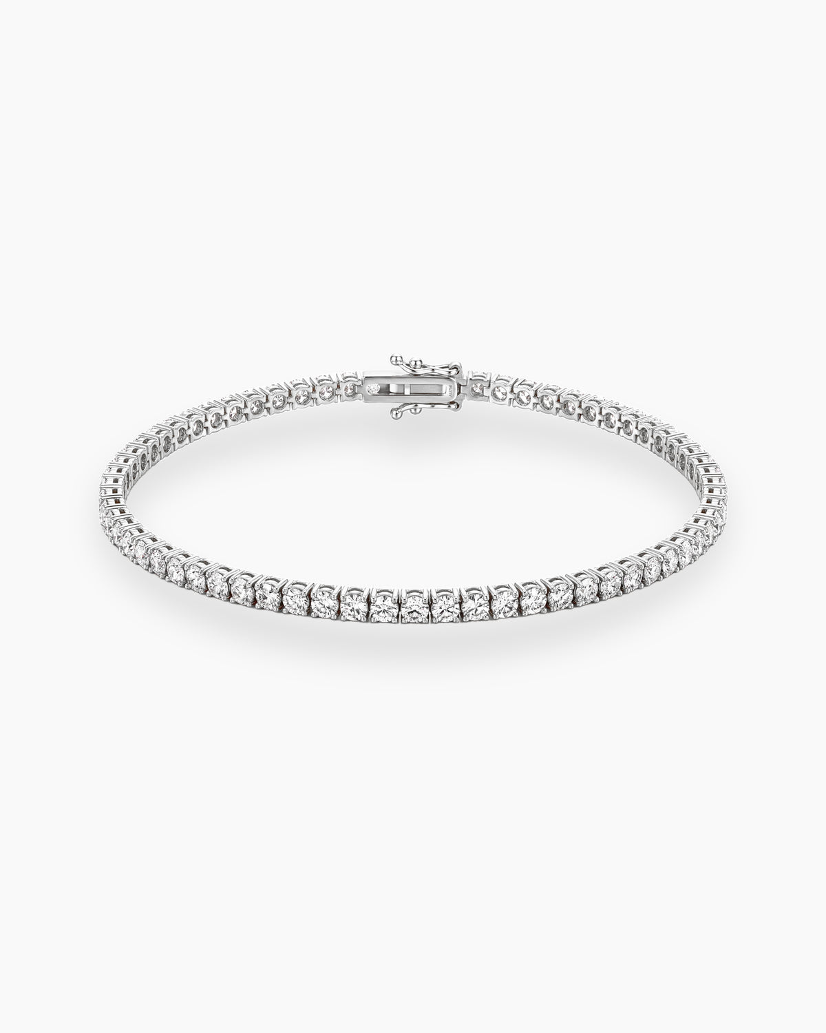diamond tennis bracelet white gold