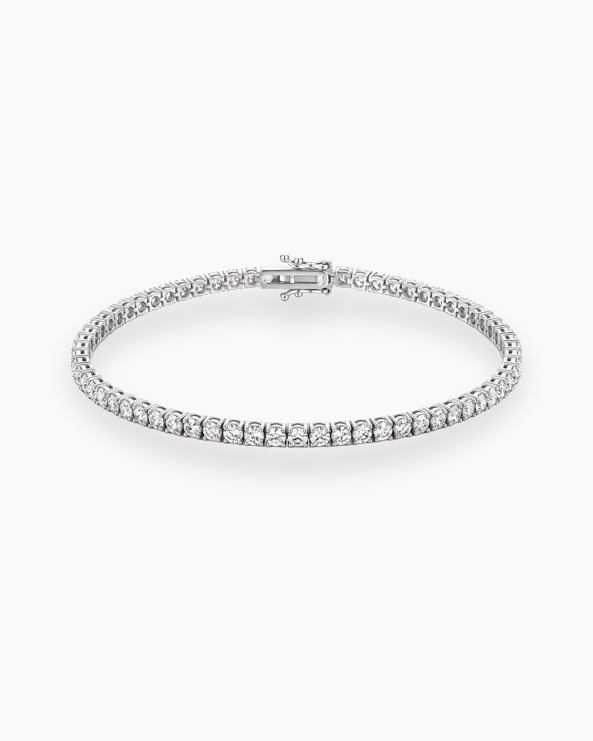 diamond tennis bracelet white gold