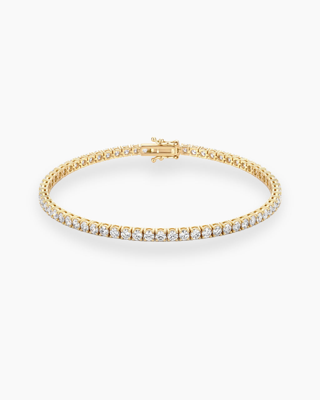 diamond tennis bracelet gold