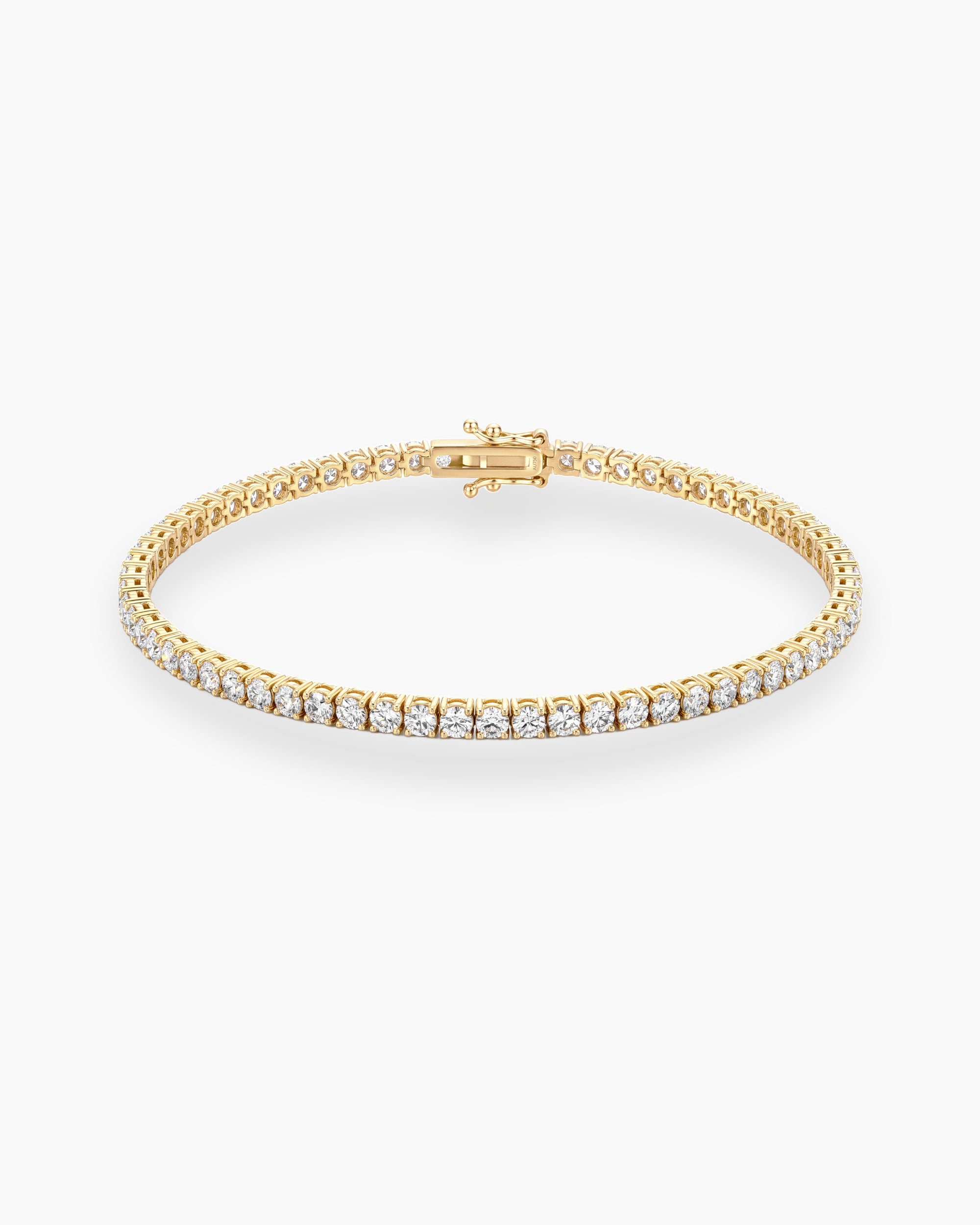 diamond tennis bracelet gold
