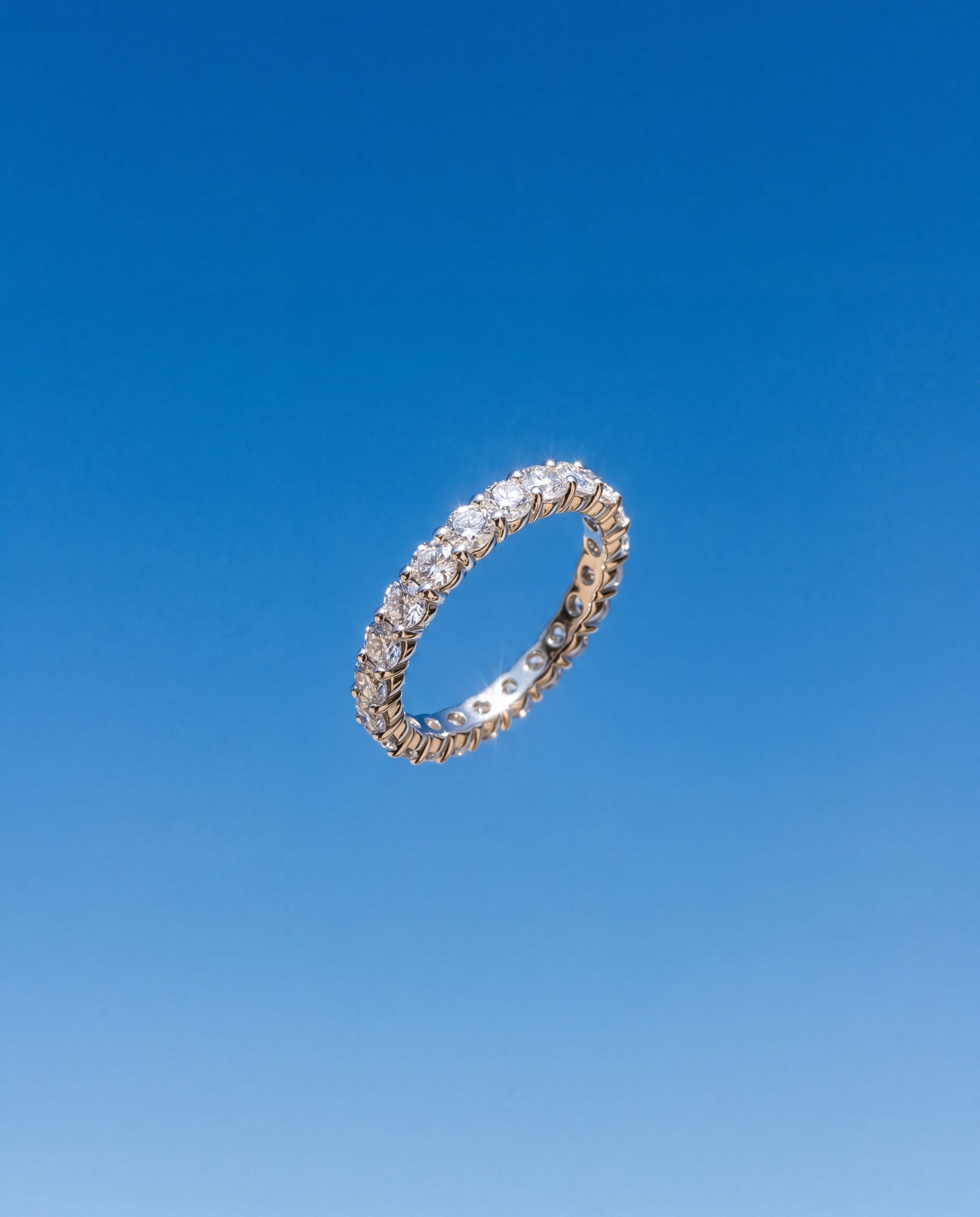 eternity band moissanite wedding band stack rings australia