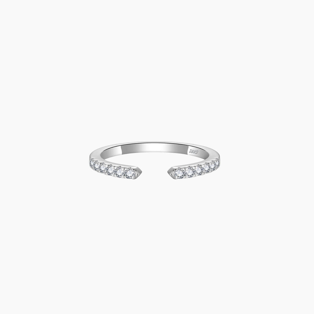 The Open Arc Pavé Ring