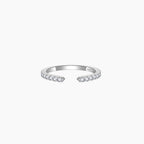 The Open Arc Pavé Ring