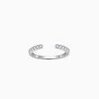The Open Arc Pavé Ring