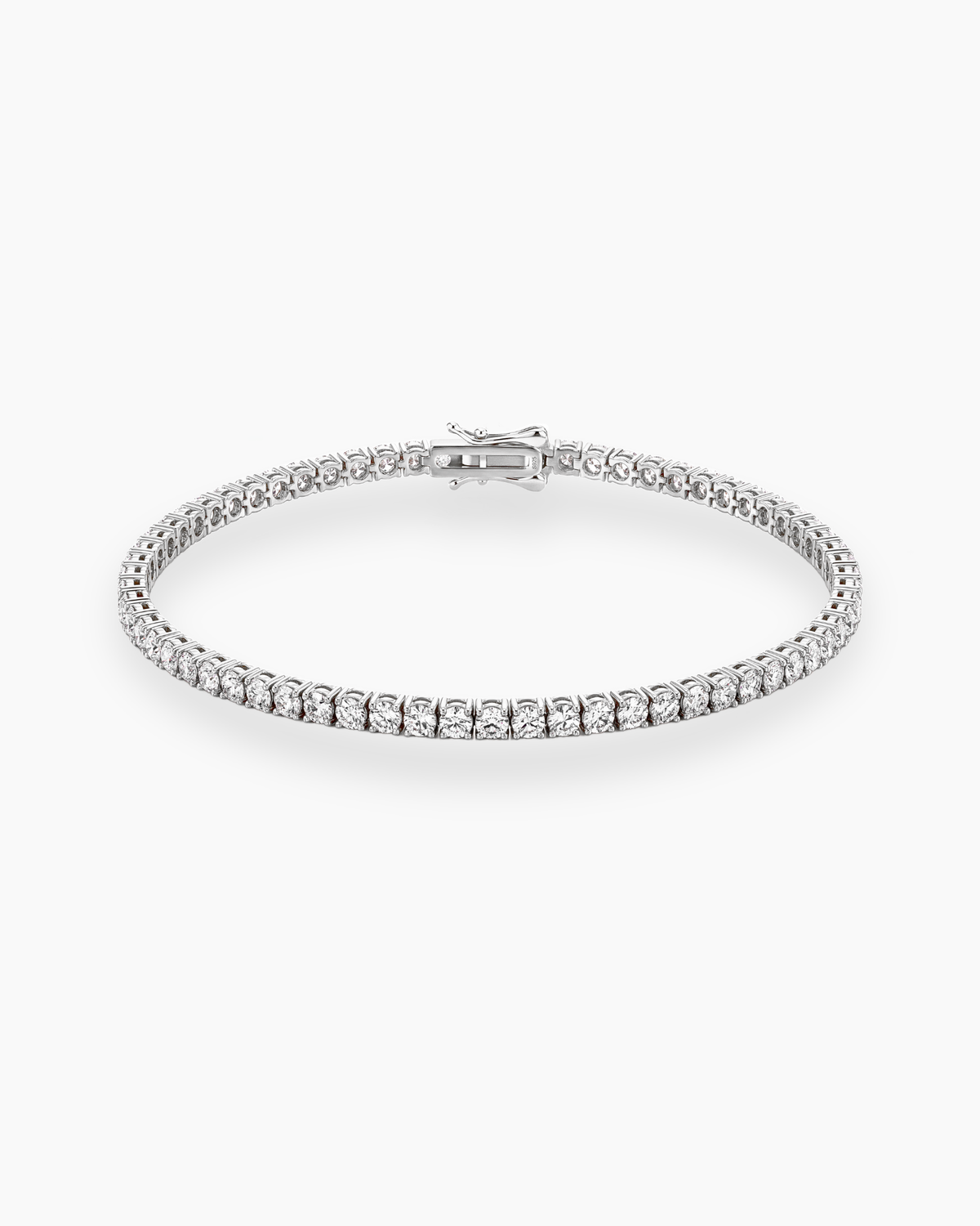 moissanite tennis bracelet silver
