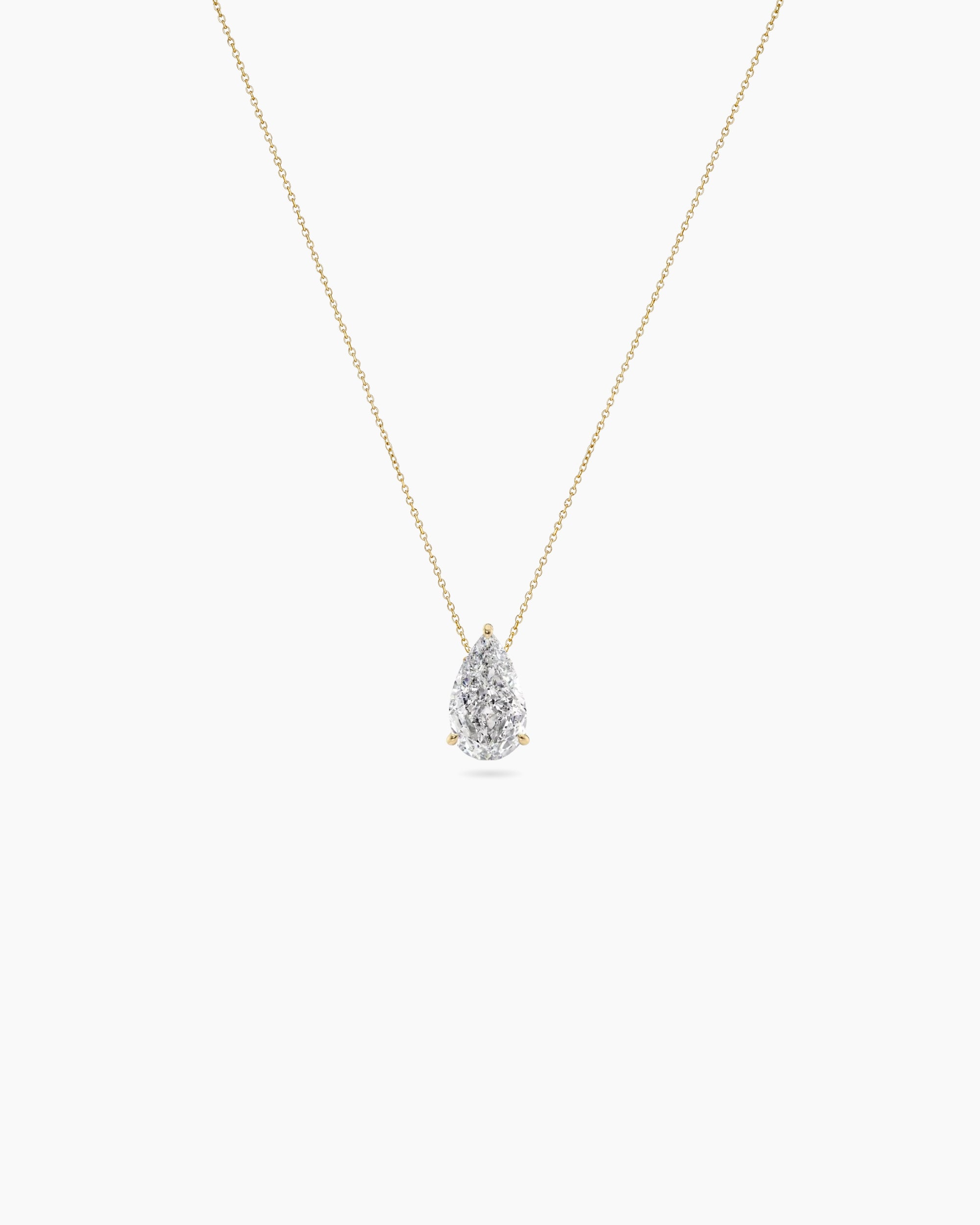 teardrop pear diamond pendant 18k gold sydney australia