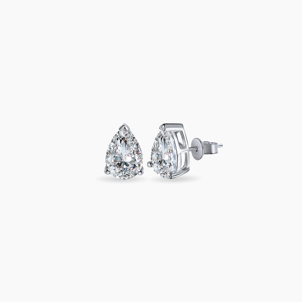 Pear-Cut Stud Earrings – Moissanite - Bellari