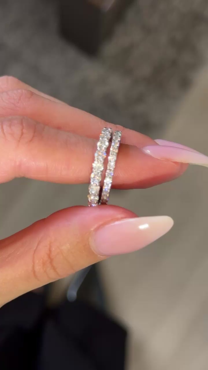 Eternity Band Full Pavé – Moissanite 3mm