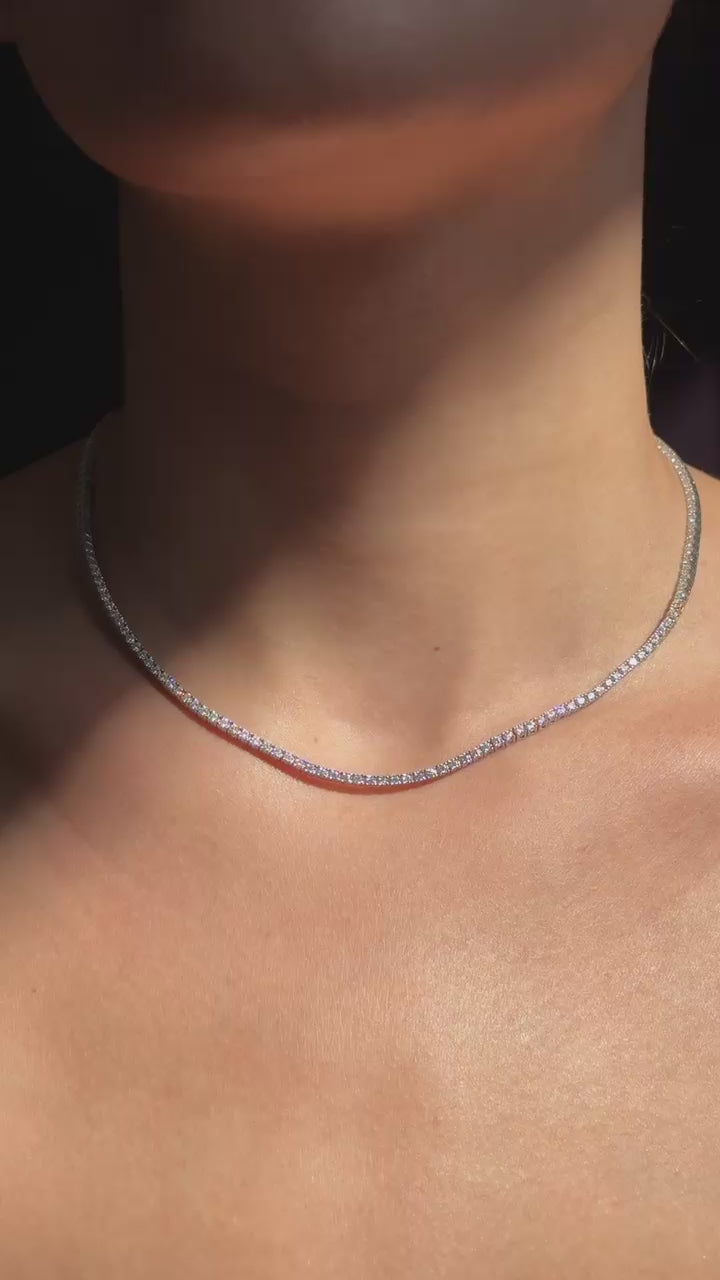Tennis Necklace - Moissanite