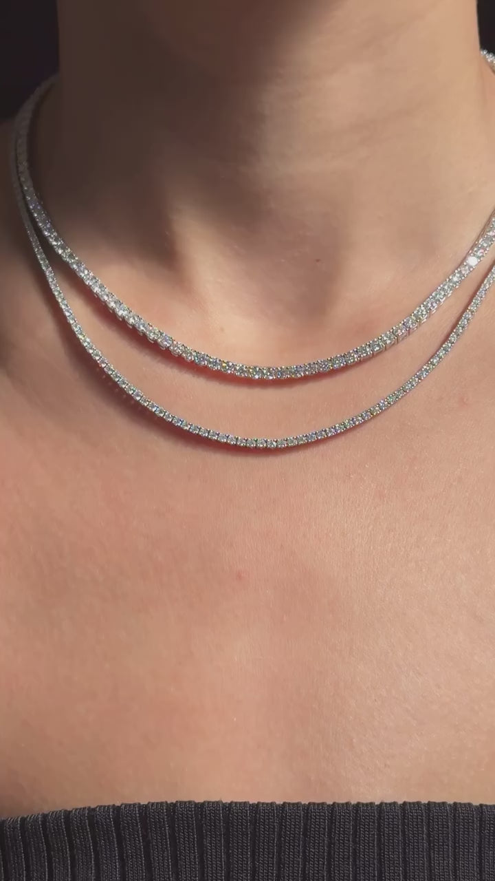 Tennis Necklace - Moissanite