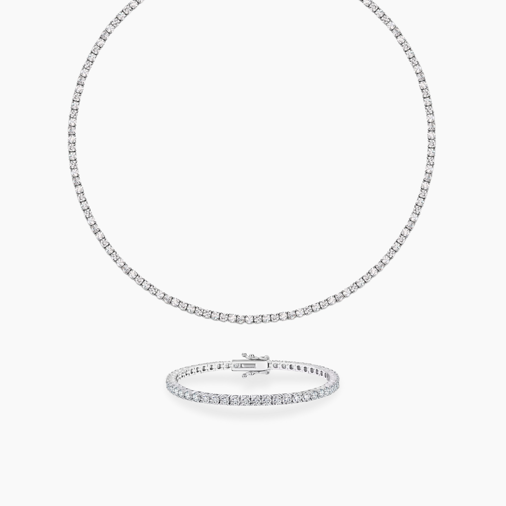 Bellari wedding tennis bracelet necklace set
