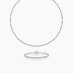 Bellari wedding tennis bracelet necklace set