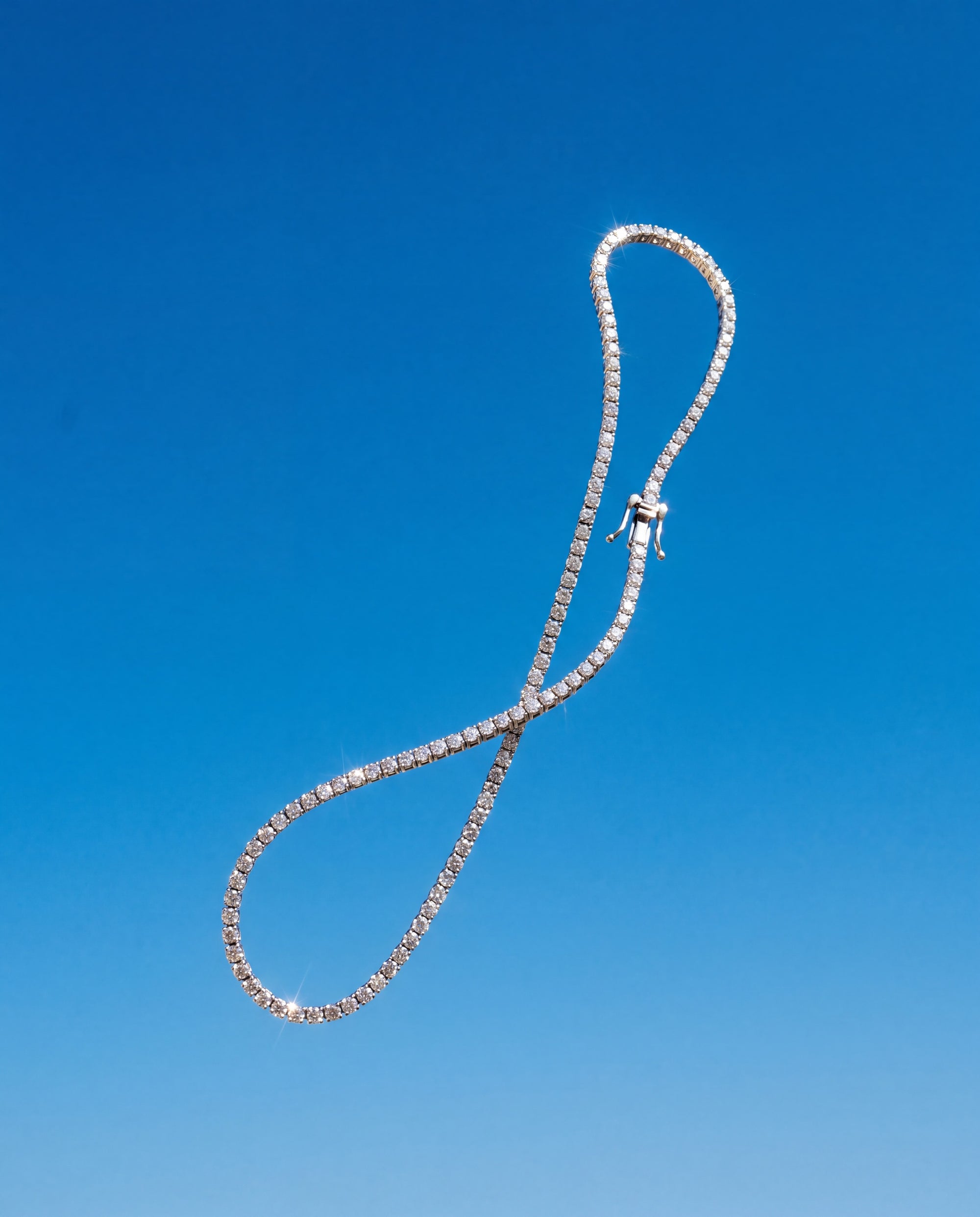 tennis necklace moissanite australia Bellari