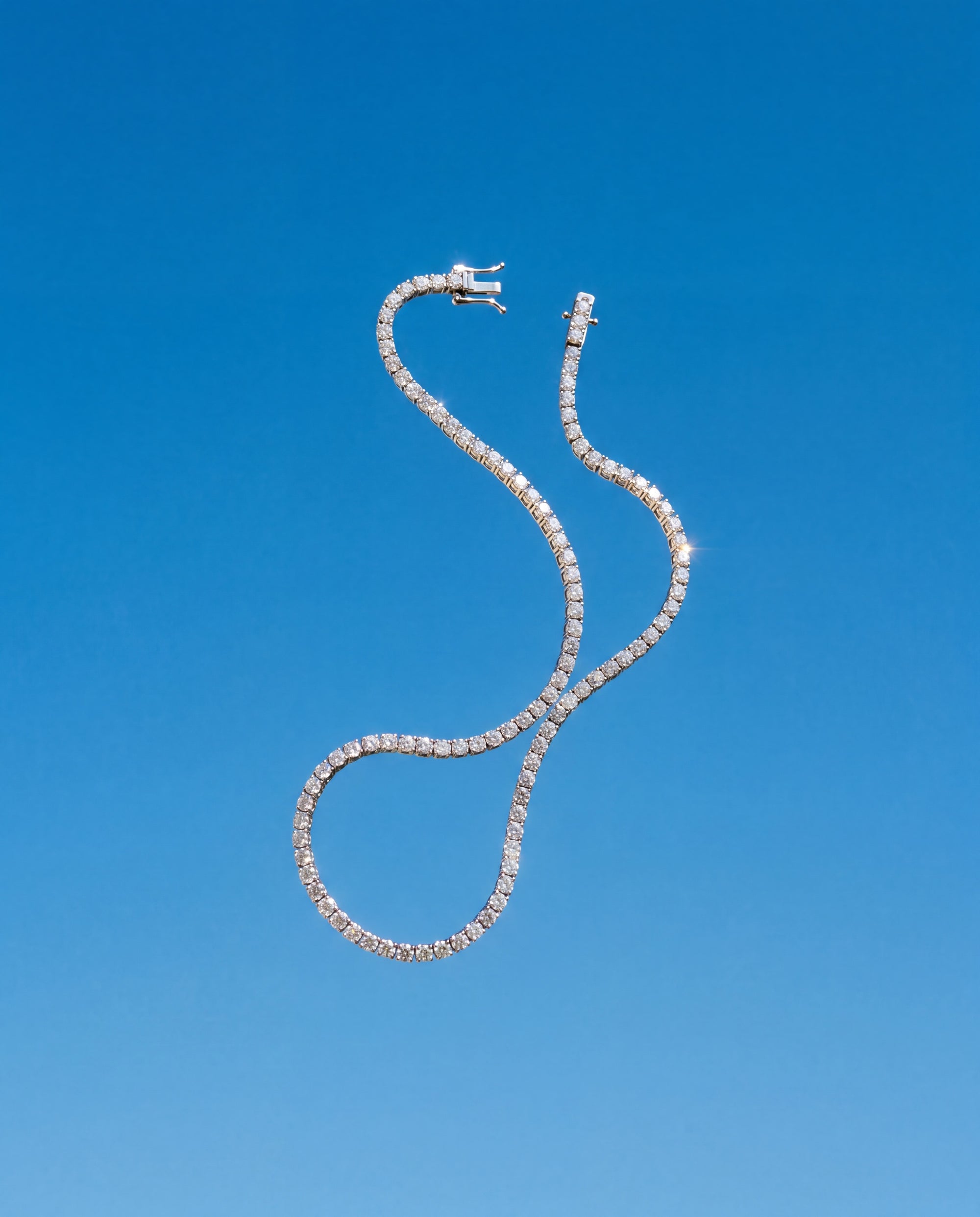 tennis necklace moissanite australia Bellari